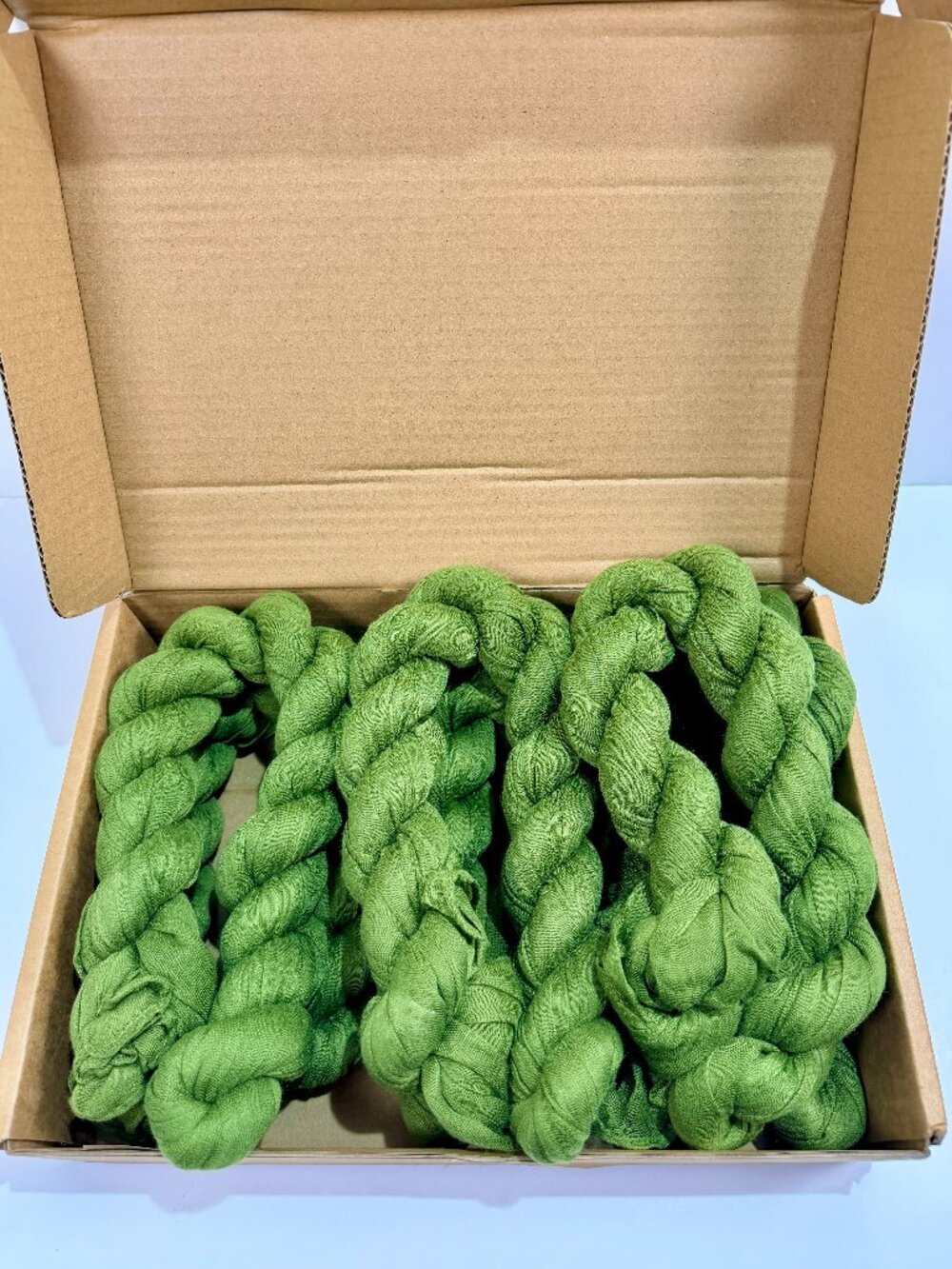 (6) Olive Green Cheesecloth Gauze Table Runner Boho Wedding NWT